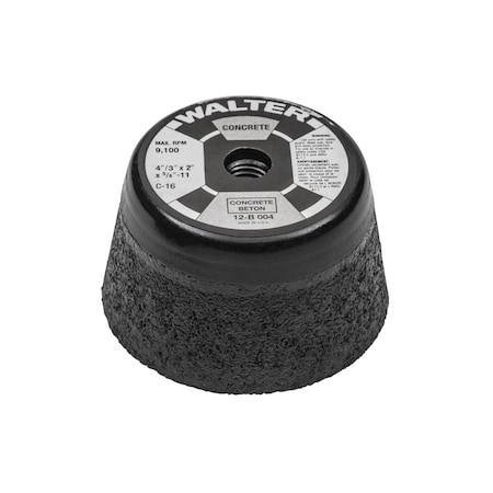 Walter Surface Technologies 4 in. Hp Cup Wheel For Concrete 12B004